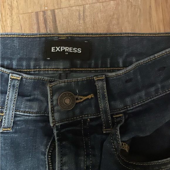 Express Super High Rise Crop Jeans Mom Jeans - Picture 12 of 13